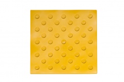 Тактильная плитка с конусообразным рифом (диагональный порядок), 6 мм, 300*300 мм